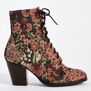 Jeffrey Campbell Tapestry Lace-Up Boots
